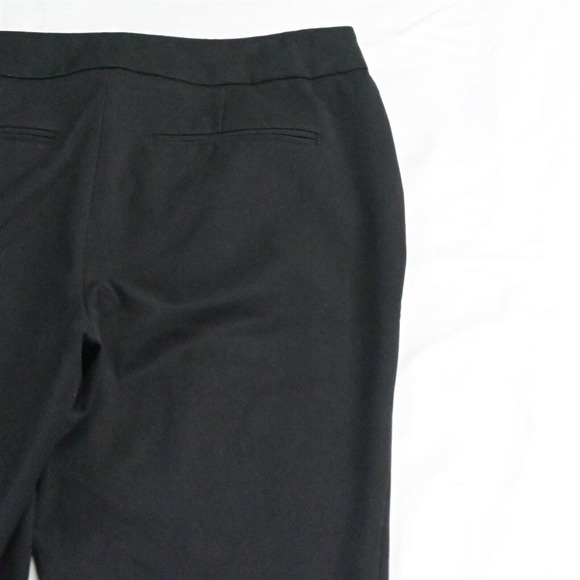 Chico's 1 | 8 Black Mid Rise Flare‎ Stretch Career Office Dress Pants - Picture 5 of 7